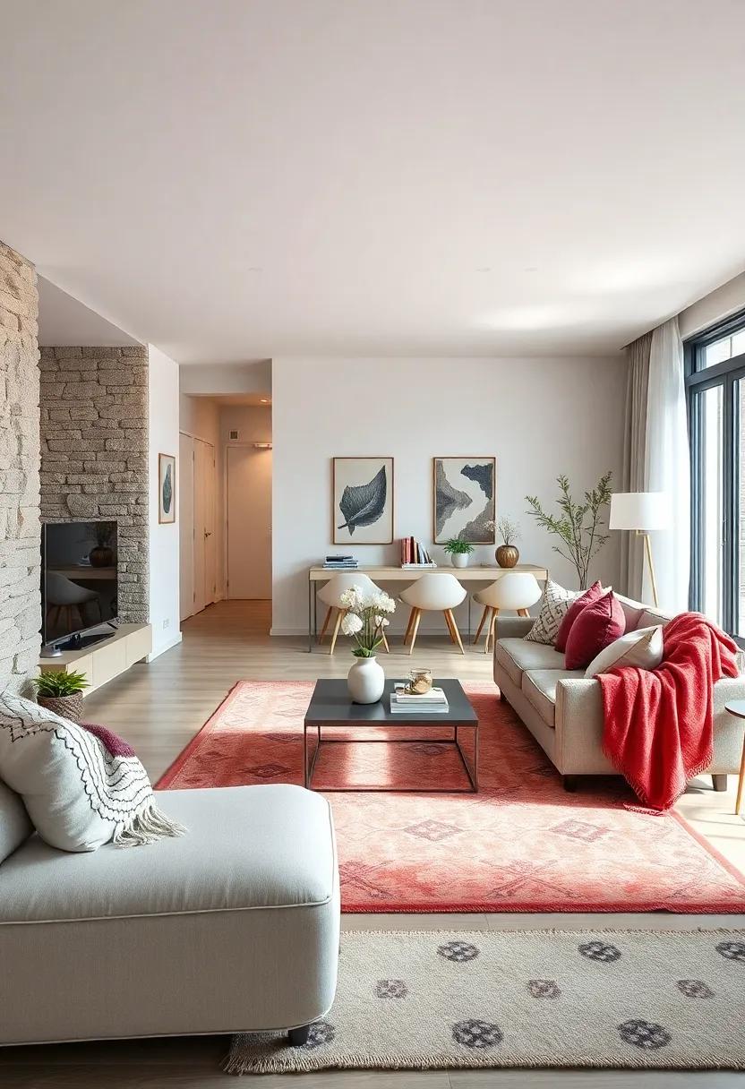 Subtle Patterns in Rugs and Throws Enhancing Visual Interest Without Overwhelm