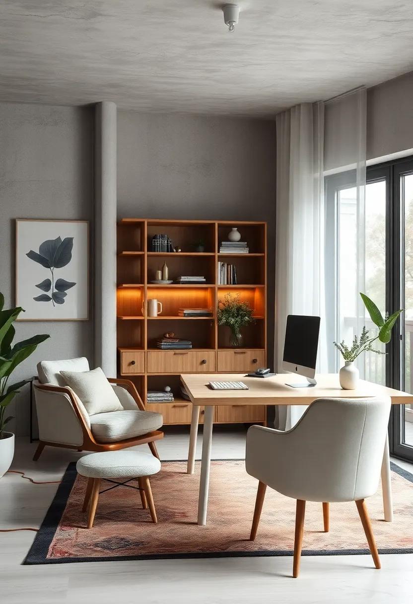 Systematic Cable Management Styled in Scandinavian Minimalism Keeping the Workspace Unobtrusive and Clean