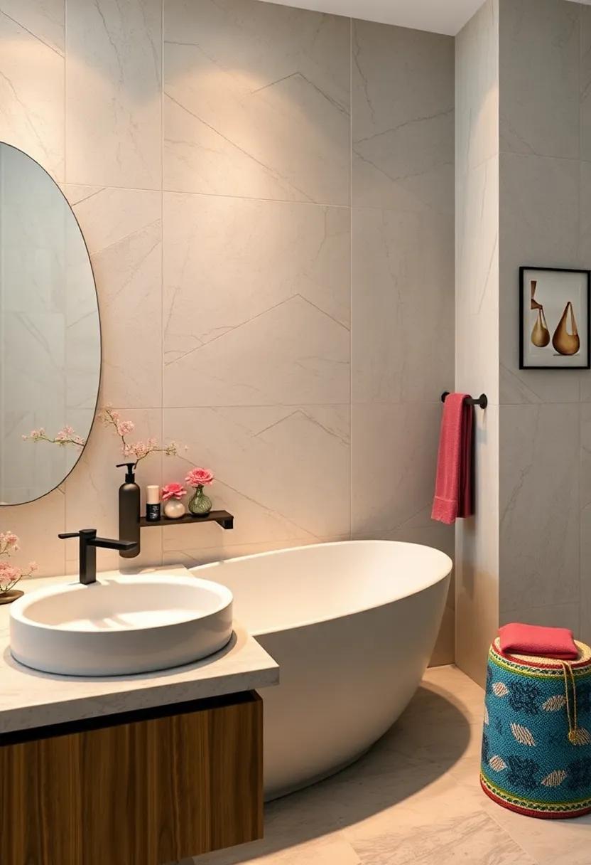 Compact Bath ‍Scale ⁤- Incorporate​ a slim, stylish bath scale⁢ that serves ​a dual⁢ purpose of functionality and ⁤decorative flair⁢ without taking‌ up ⁤much room