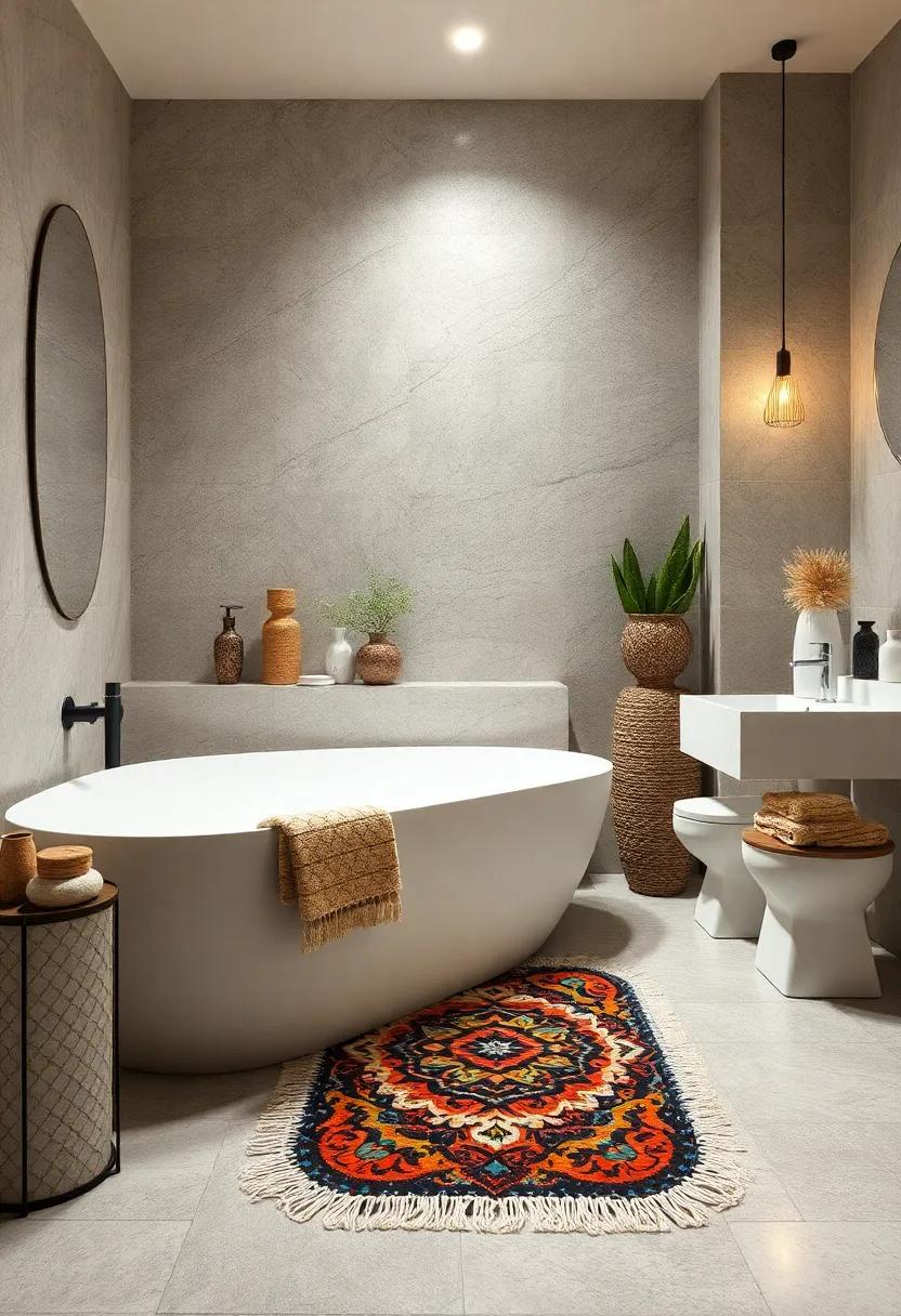 Decorative Shower Mat‌ -‍ Add a‌ soft​ touch ⁢with a⁣ decorative shower mat ⁣that protects‍ your floor while being visually appealing