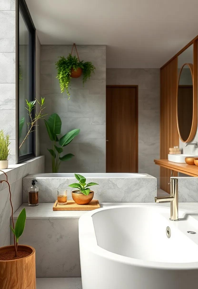 Floating plants - ‍Introduce⁢ greenery with‌ small, floating plants ⁢or wall-mounted planters⁣ that bring life and freshness ⁣into⁣ your bathroom