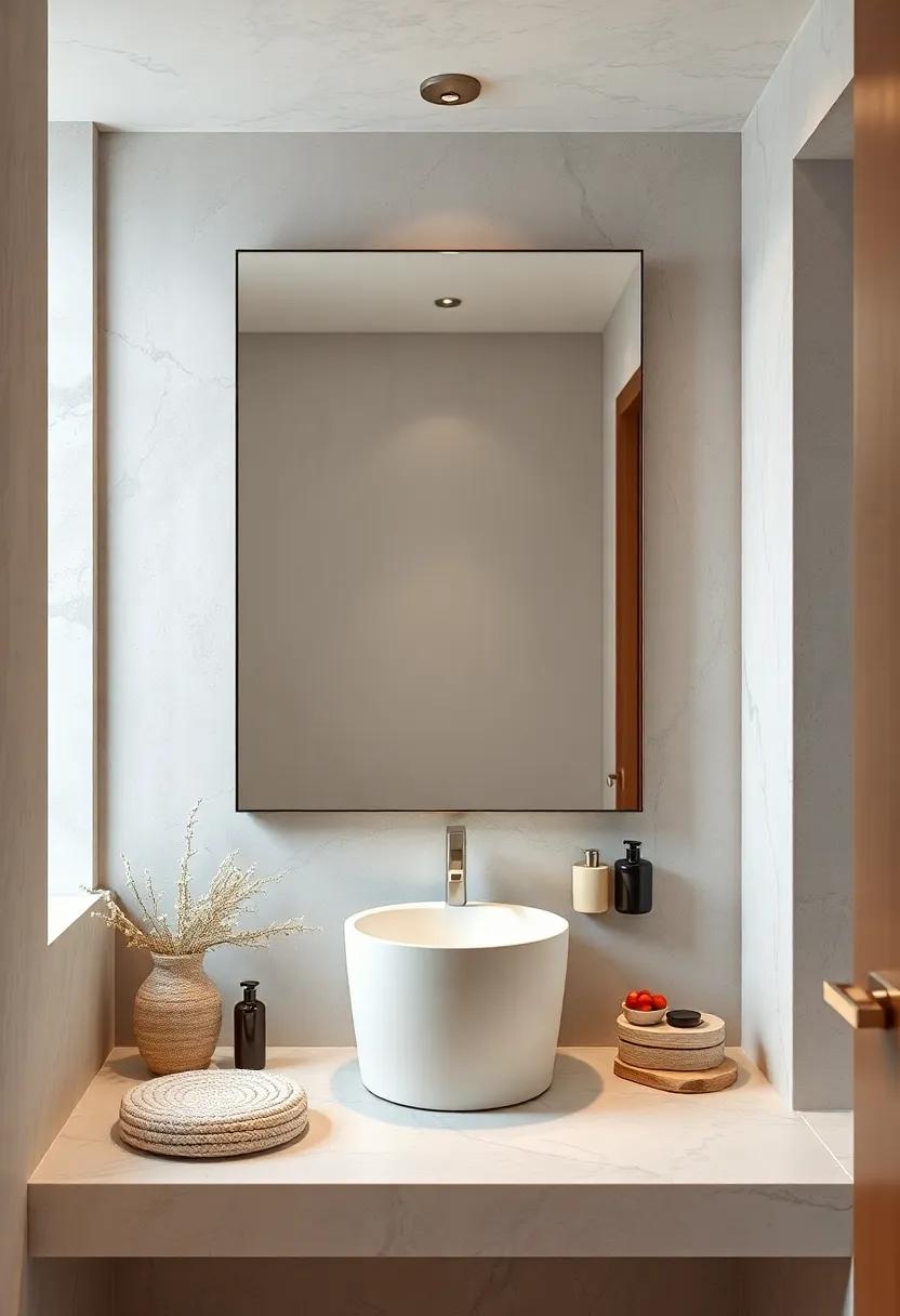 Multi-Functional Mirror - Opt for a mirror that serves⁣ multiple ‍purposes—like one⁢ with built-in lighting or storage—to maximize utility
