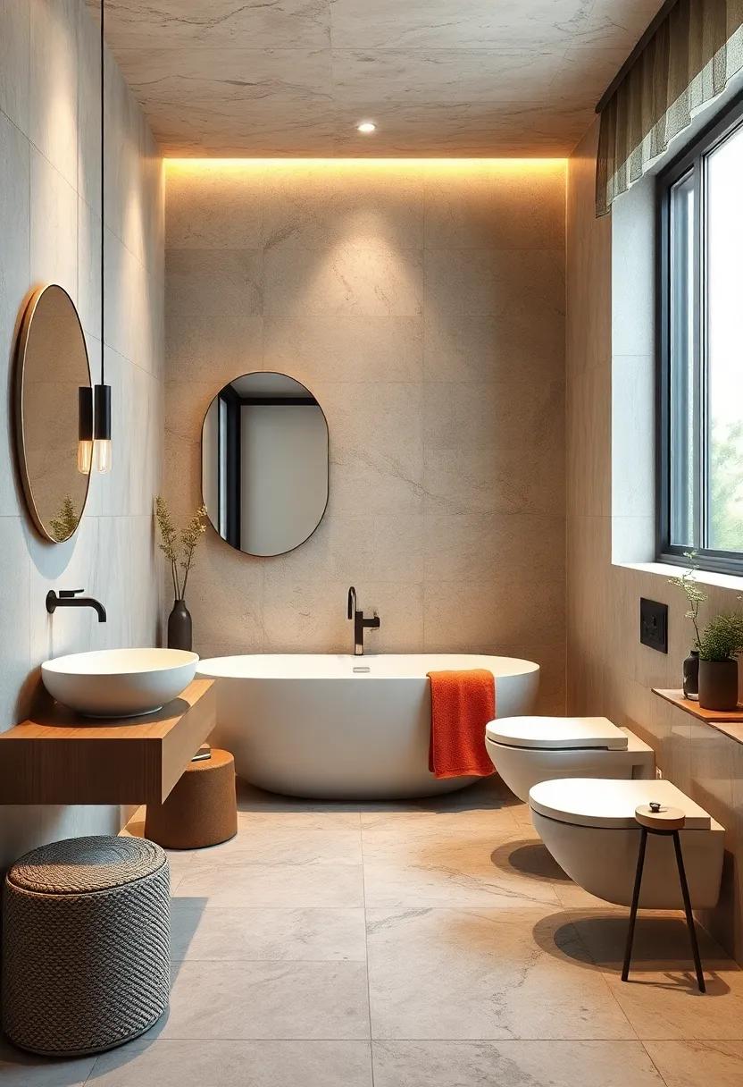 Integrating Smart Bathroom Technology Invisibly Within a Small Space for Futuristic Elegance