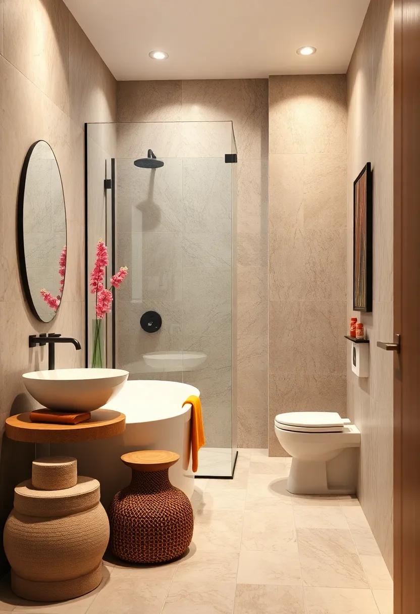 Showcasing Frameless Glass Shower Enclosures to Enhance the Sense of Openness in Compact Bathrooms