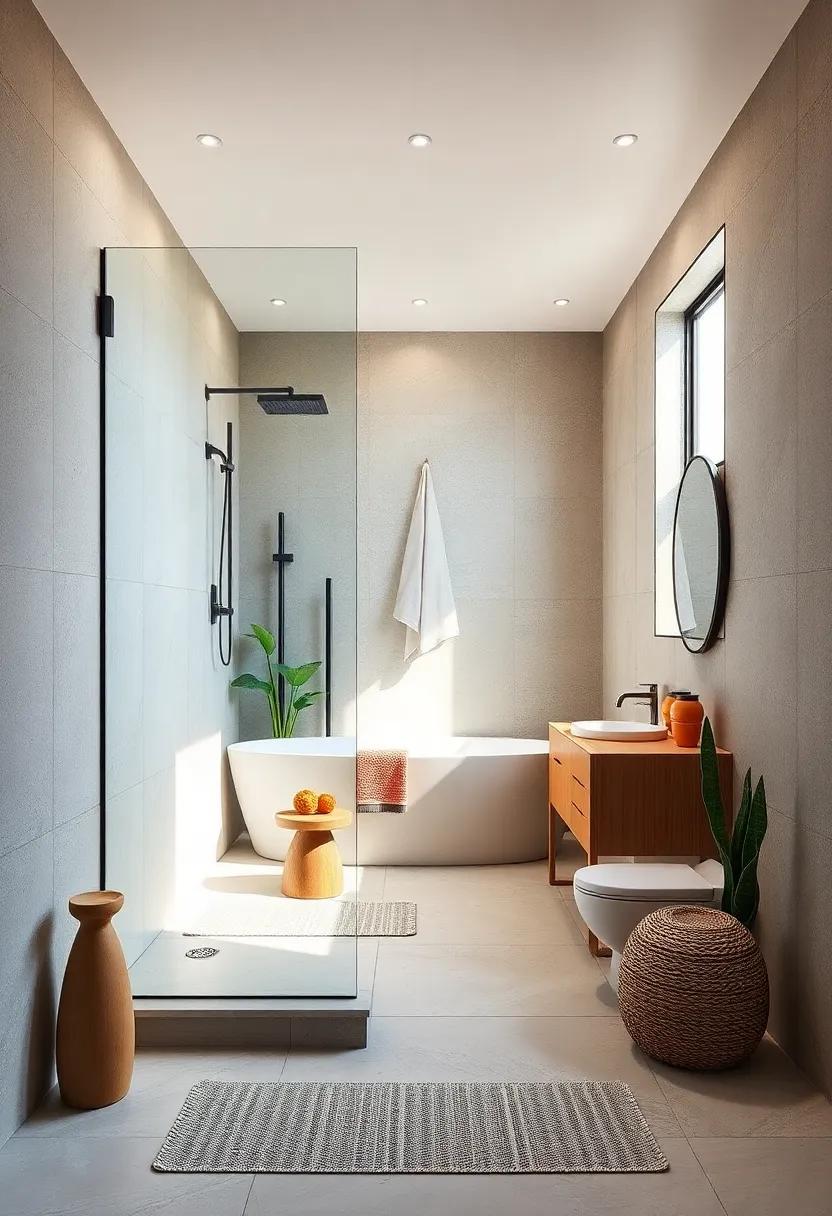 Maximizing Natural Light in Small Bathrooms With Sleek Open Shower Designs and Minimalist Fixtures