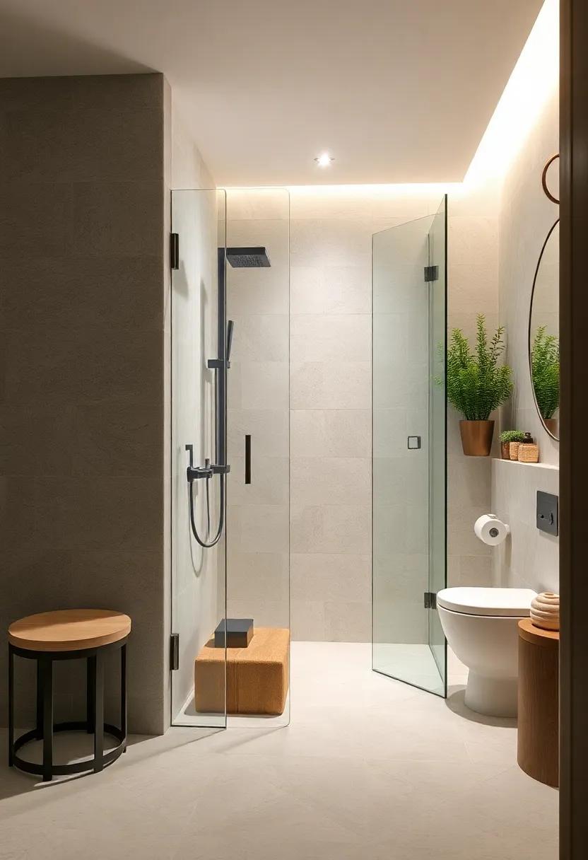 Compact Corner Shower Setups Featuring Transparent Walls That Blend Beauty and Functionality Effortlessly