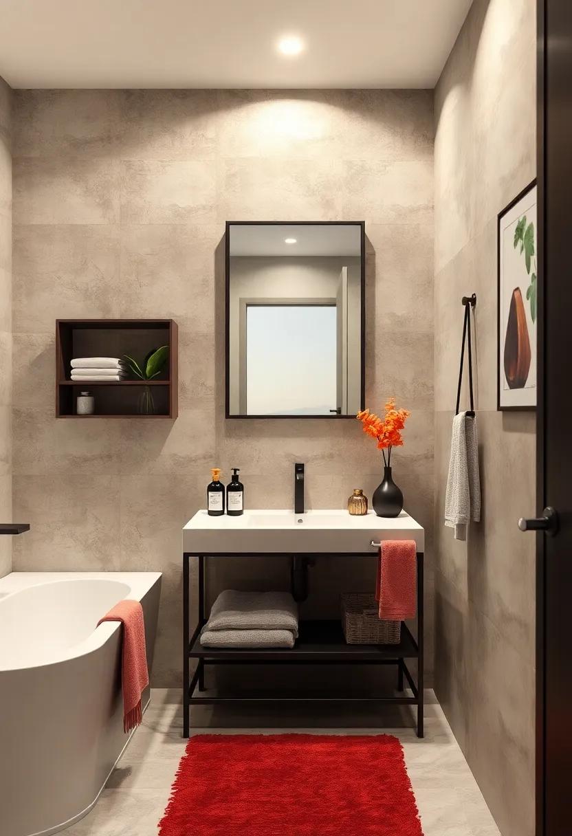 Contemporary Metal Frame Vanities Fusing Industrial Edge With Compact Bathroom Utility