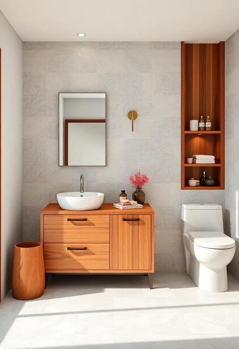 Glass Accent Vanities for Small Bathrooms Offering Transparency and a Spacious Feel