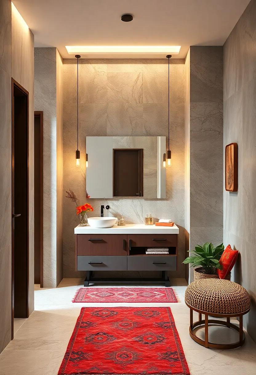 Two-Tone Small Bathroom Vanities Creating Visual Contrast While Maintaining Cohesion