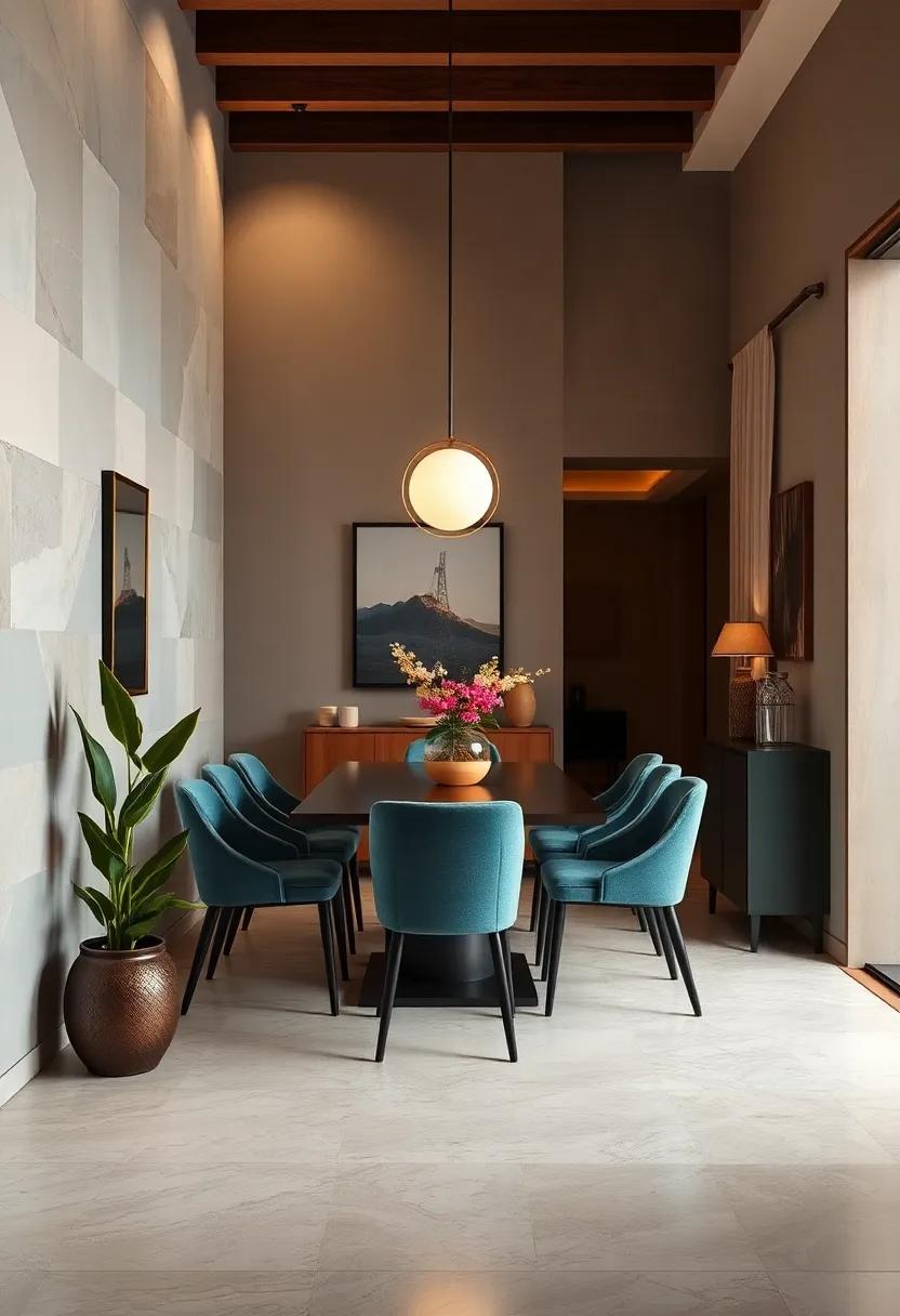 Art Deco Small Dining Rooms Blending Glamour With Compact Practicality