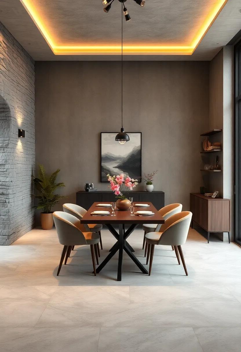 Layered Lighting Solutions to Enhance Ambiance and Expand Perceived Space in Tiny Dining Spaces