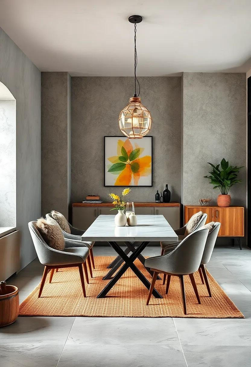 Textured Rugs and Cushions Adding Warmth and Depth to Compact Dining Spaces