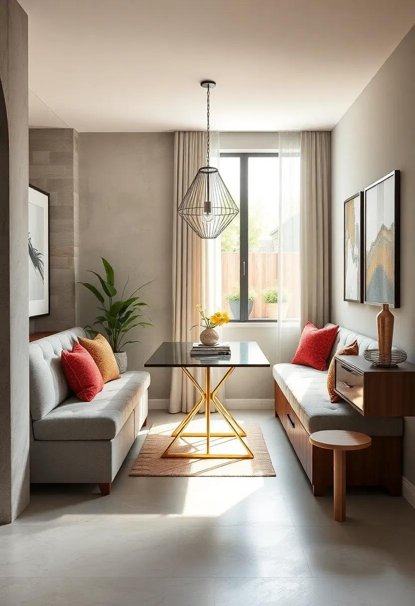 Versatile Bench Seating Bringing Extra Comfort and Storage to Compact Dining Settings