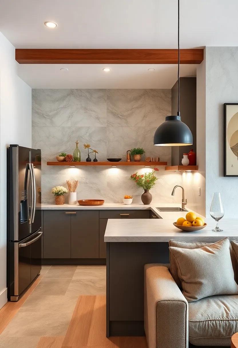 Sleek Countertop Materials That Maximize Usable Kitchen Surface Under Staircases