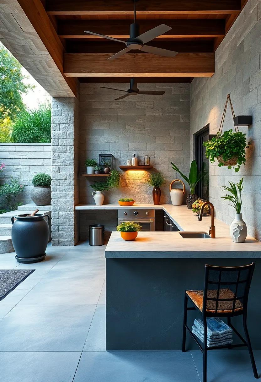 Designing Efficient Water Features and Outdoor Sinks That Complement Limited Kitchen Footprints