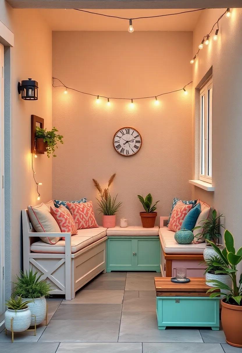 Creative Storage Benches Constructed from Reclaimed Wood Blending Sustainability with Stylish Outdoor Seating