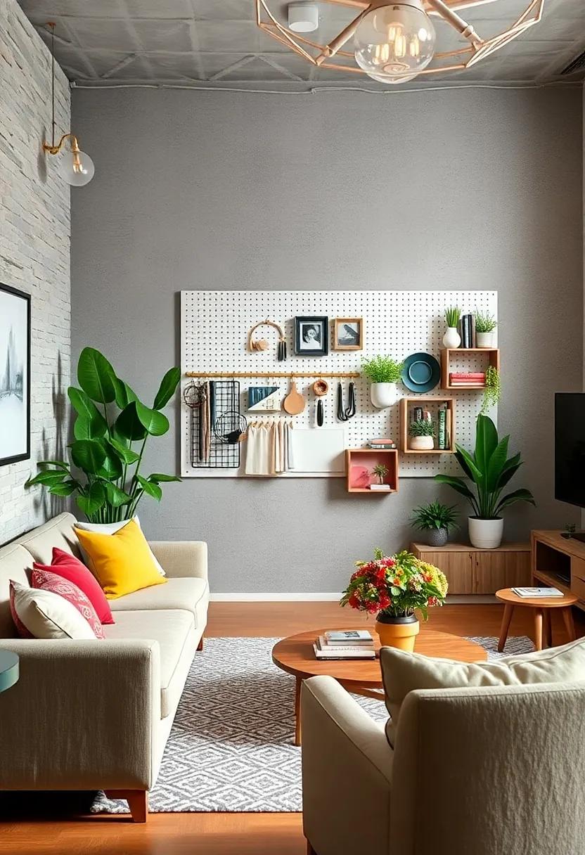 Hang a ‍pegboard: Pegboards can ⁢store tools, craft supplies, ​or even‍ plants, keeping everything‍ you need within reach and beautifully displayed