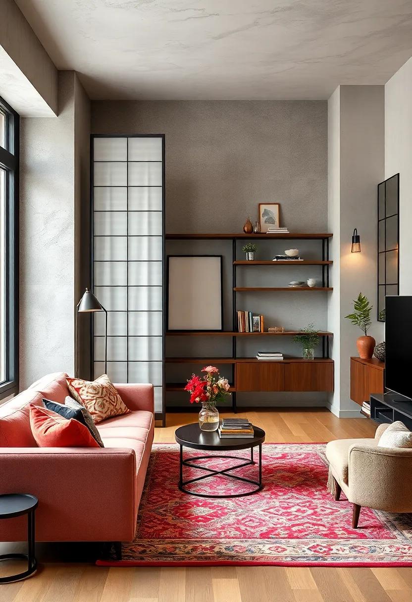 Use Room Dividers: Folding screens or open shelving can ​definitely⁤ help delineate areas⁣ in a studio apartment without adding heavy walls