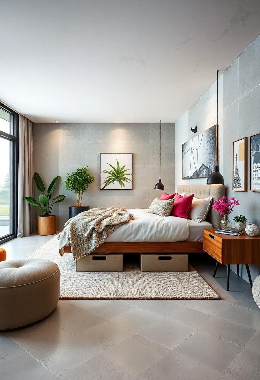 Use Under-Bed Storage: Make ⁢the most of the area under your bed with rolling bins or⁢ drawers that can hold ⁢seasonal clothing⁢ or extra⁣ linens