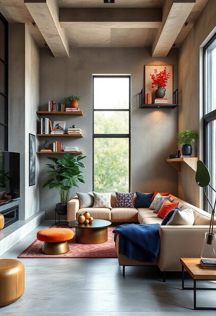 Use vertical ​Space: install shelves⁣ that reach the⁤ ceiling to⁣ draw ⁤the eye upward and‍ provide additional storage for books,decor,or plants
