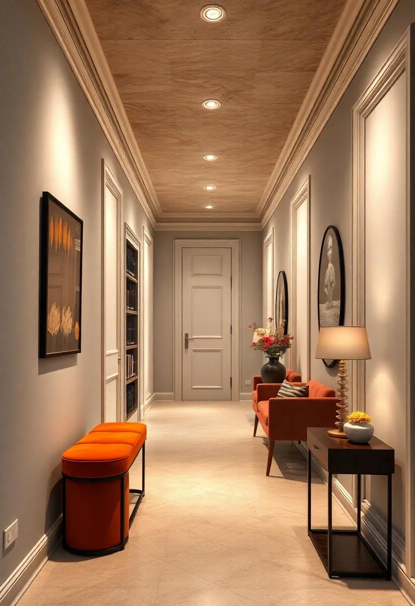 Architectural Moldings and Trim That Introduce Classic Elegance Into Compact Corridors