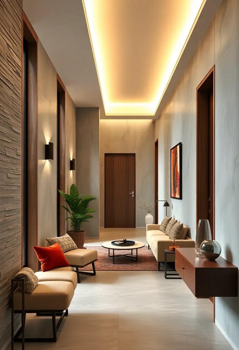 The Art of Layering Textures in Narrow Hallways to Create Depth and Visual Interest