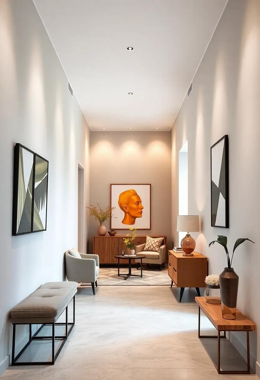 Engaging Artwork Placements That Bring Personality and Flow into Compact Hallways