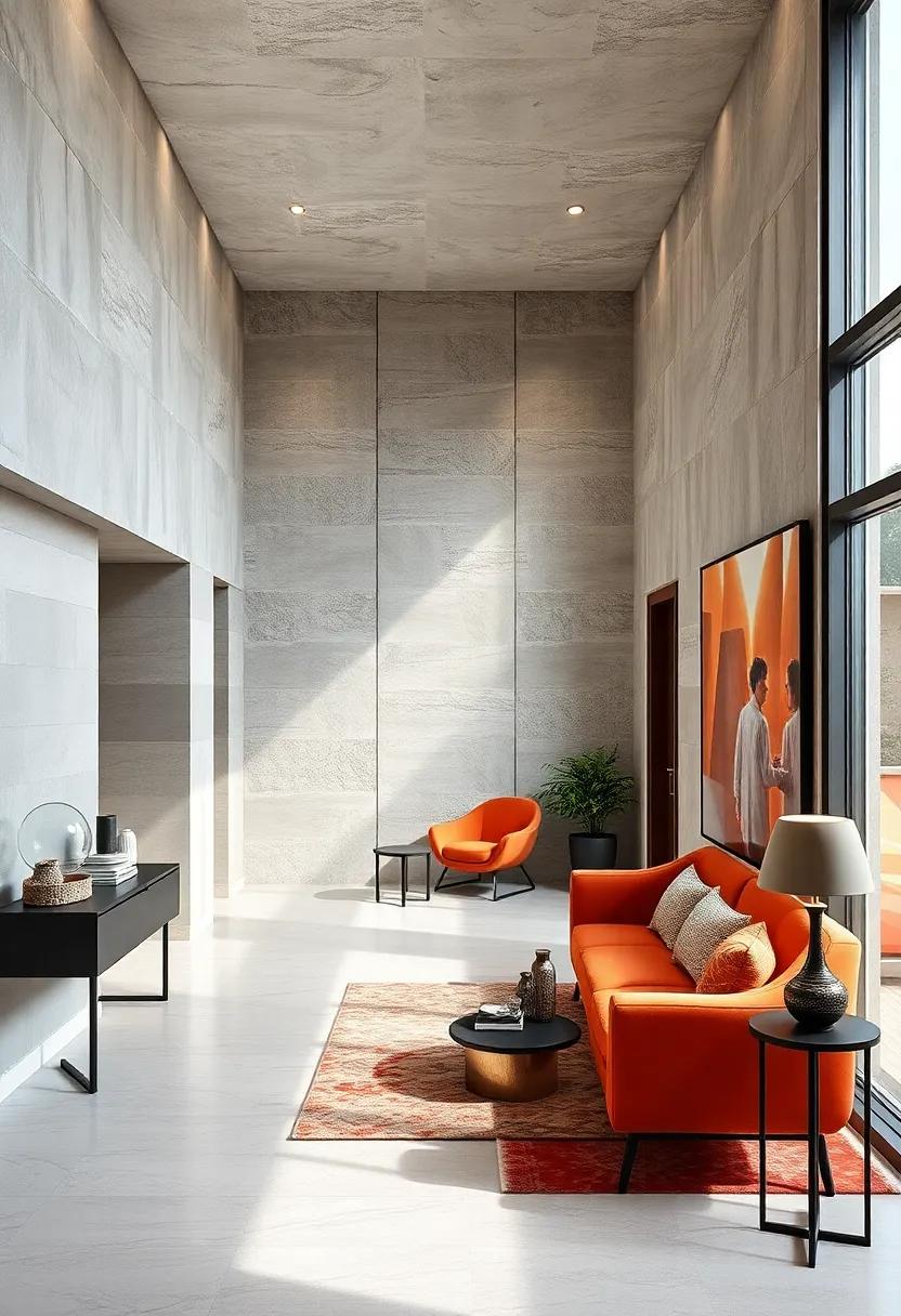 The Subtle Elegance of Geometric Textured Wall Panels in Contemporary Hall Design