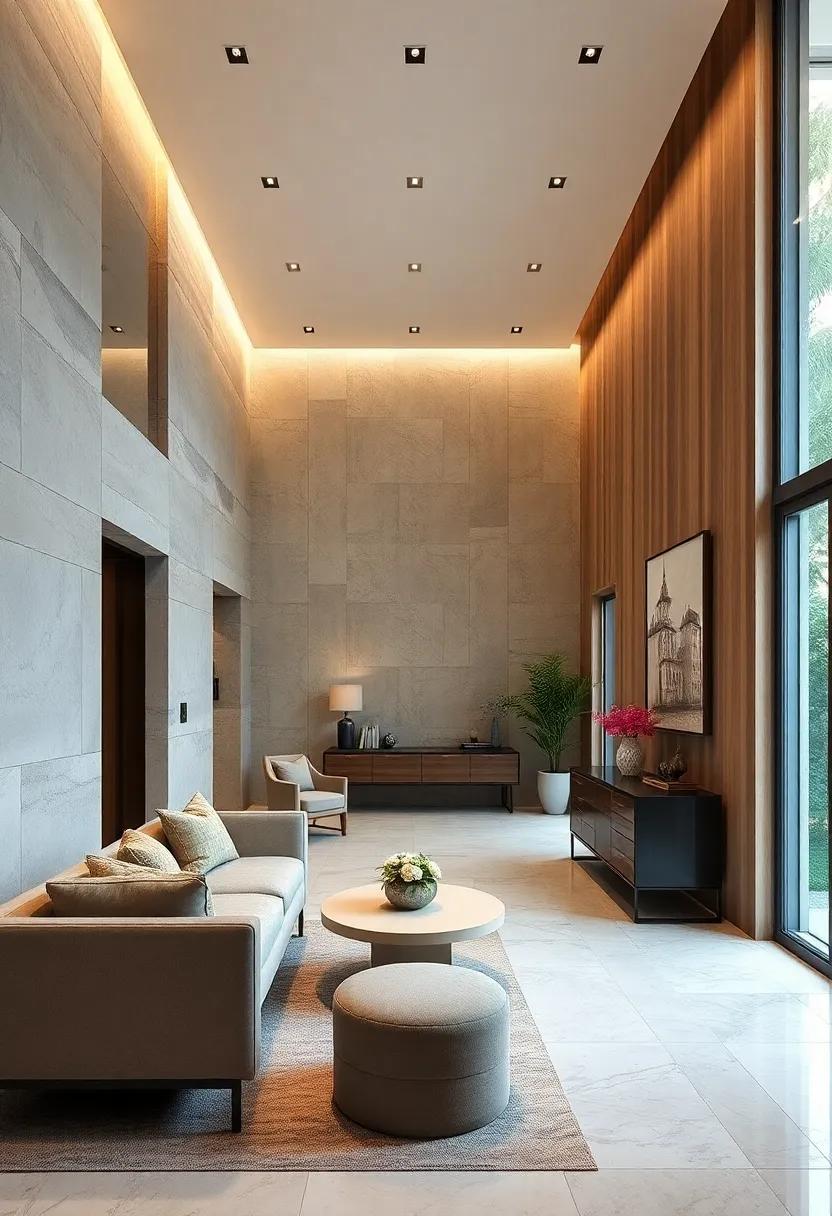 The Role of Natural Materials in Textured Wall Panels for Sophisticated Hall Ambiance