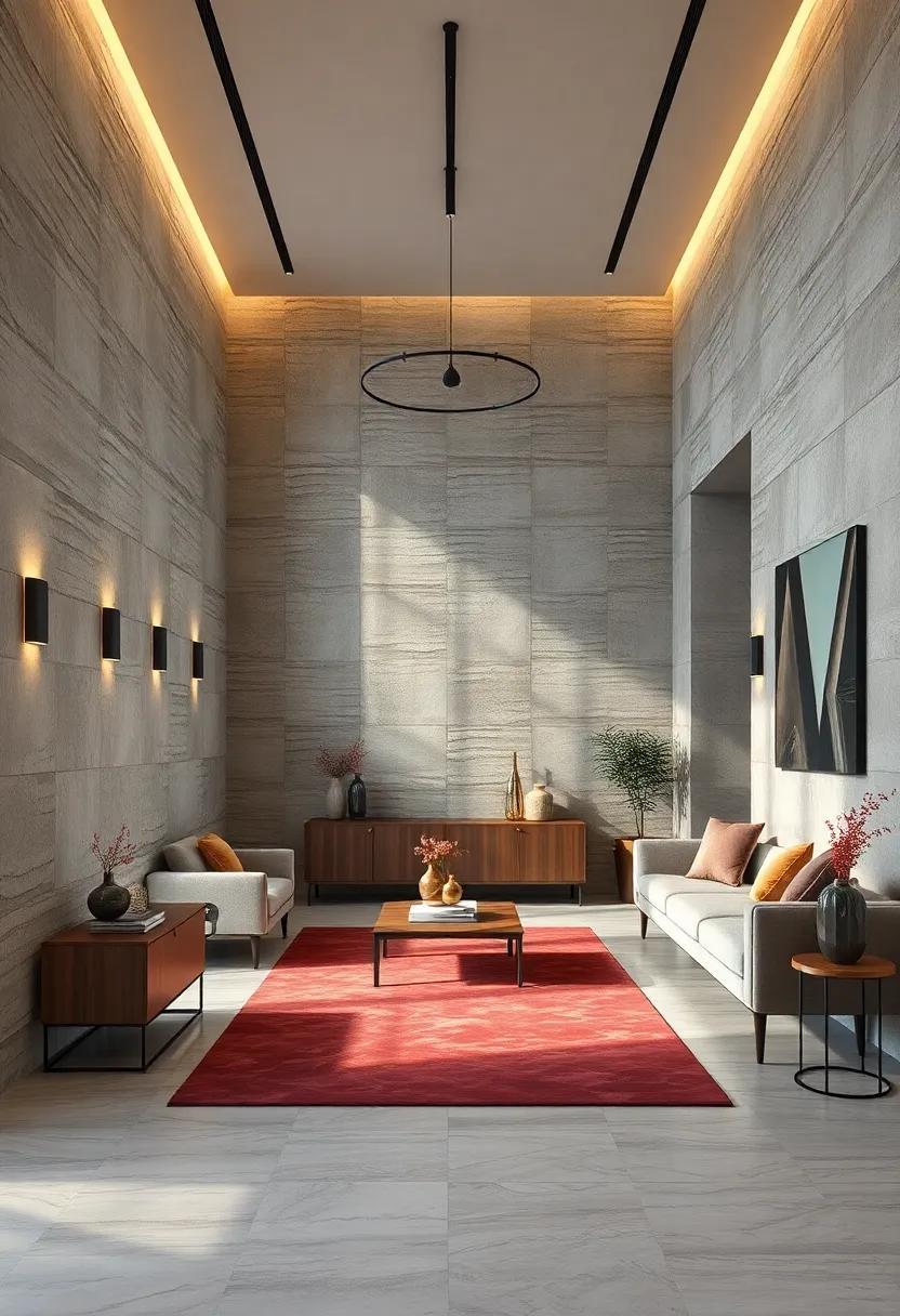 Dynamic Textures Inspired by Nature to Create Inviting and Warm Hall Spaces