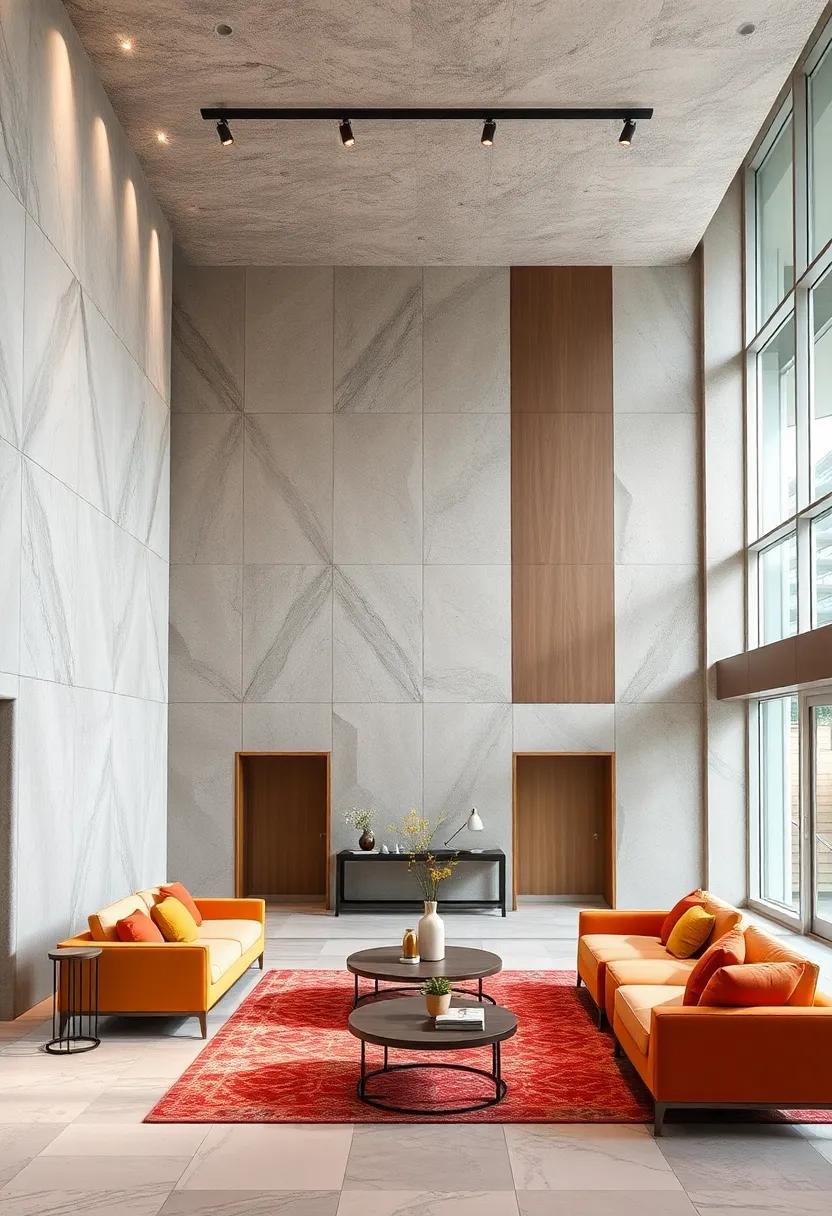 Illuminating Textured Walls with Ambient Lighting to Enhance Architectural Features