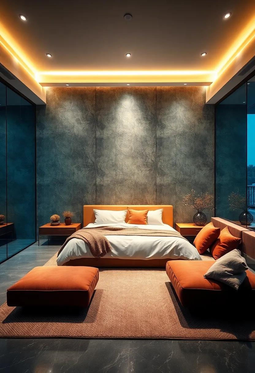 The Visual Impact of Reflective Surfaces Amplifying Light and Space in Modern Glass Bedrooms