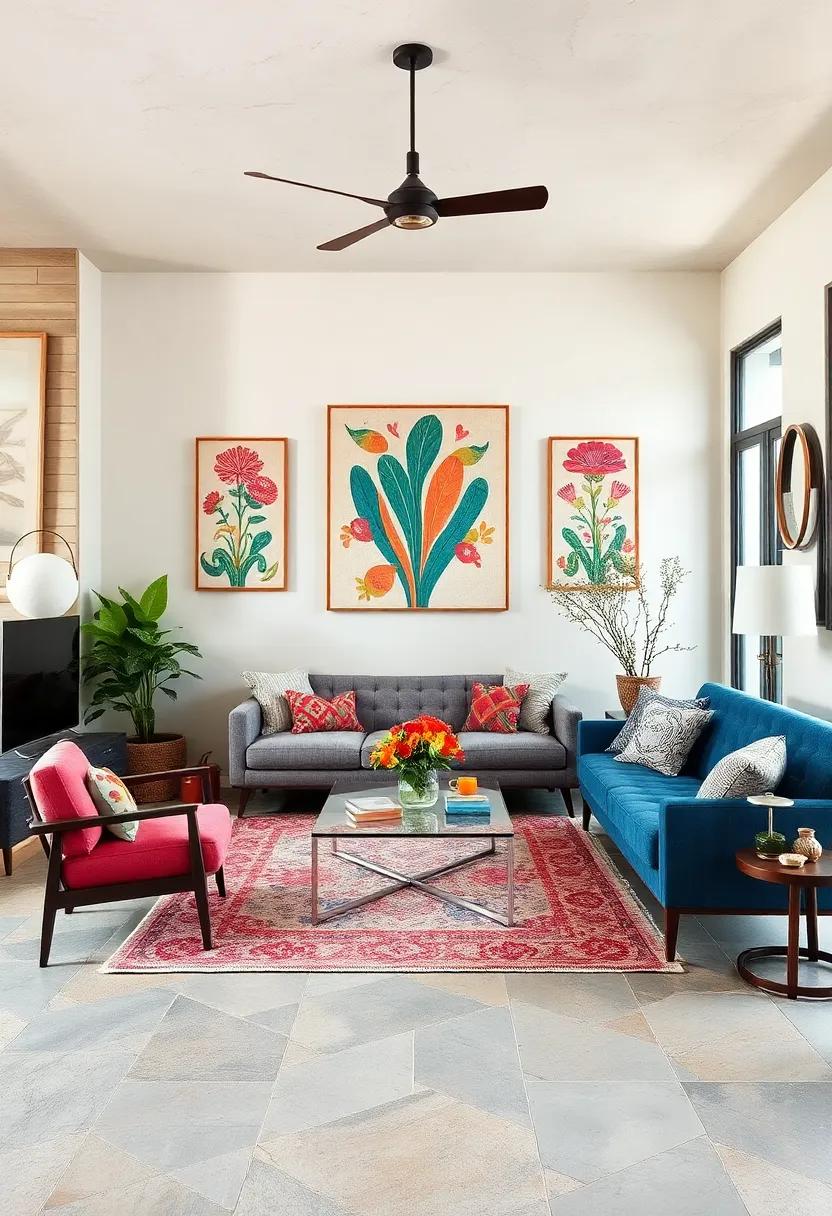 Incorporating Metallic Accents in Wall Art to Elevate Modern Eclectic Décor