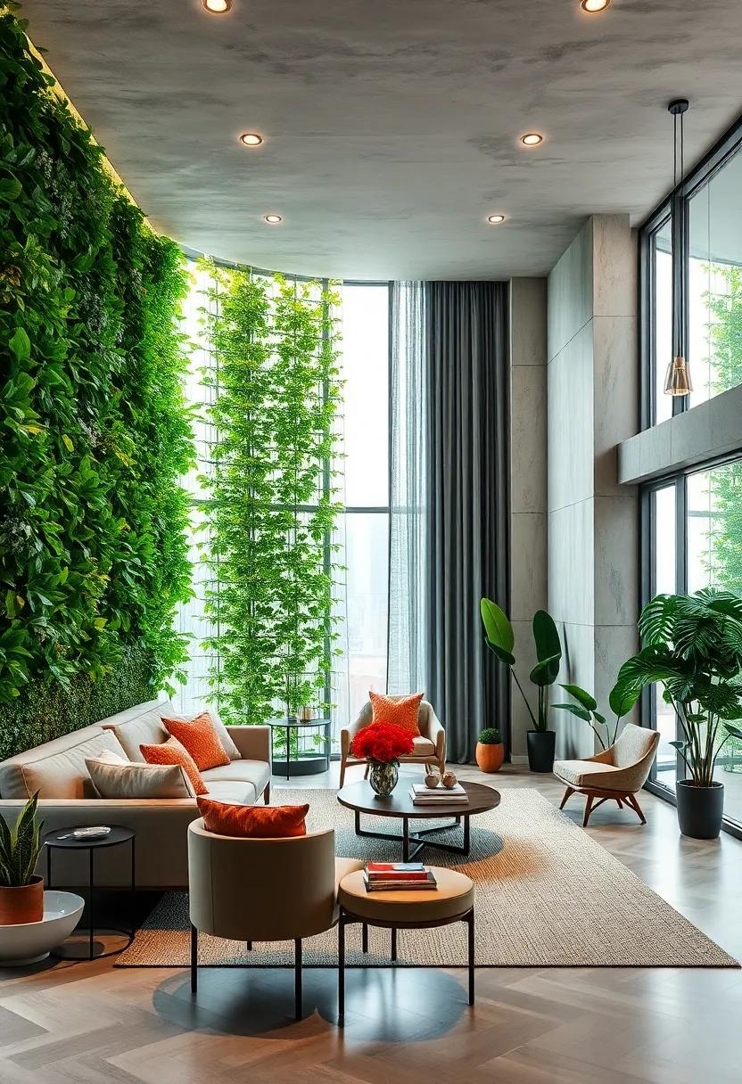 The Impact of Living Walls on Microclimates and Urban Heat Island Mitigation