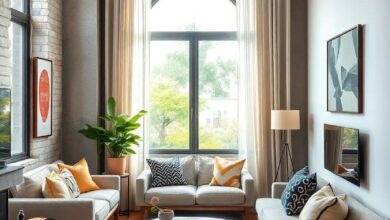 Cozy and Functional: Designing a Small Living Room with a Dining Area for Two