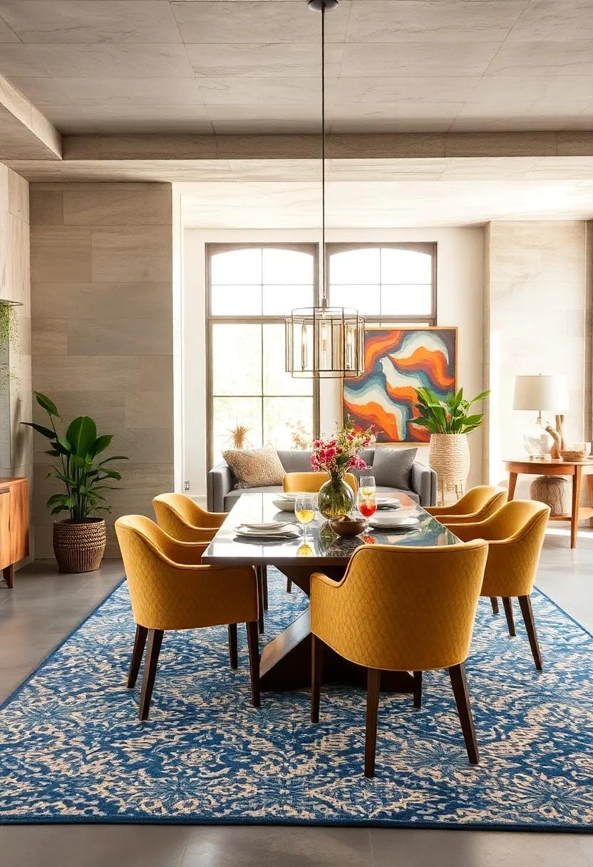 Elevate Your Dining Space: The Art of Patterned Rugs for Stylish Flair