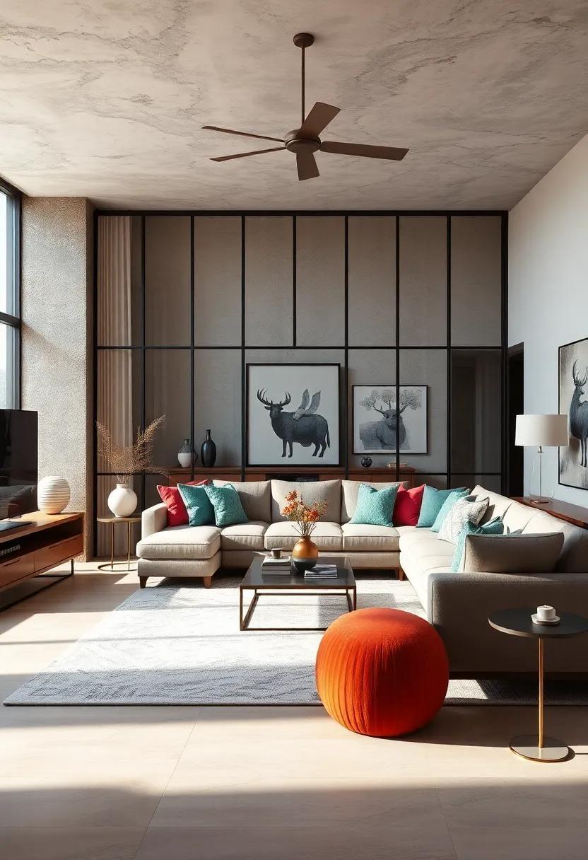 Elegant Living Room Dividers: Transform Spaces with Glass Panel Partitions