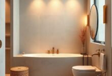 Serene Coastal Bathroom Ideas: Embracing Warm Lighting for Calm Retreats