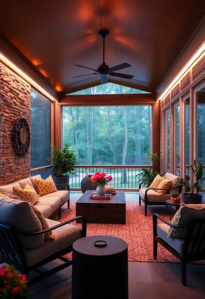 Illuminate Your Screened Porch: Stylish LED Strip Lighting Ideas