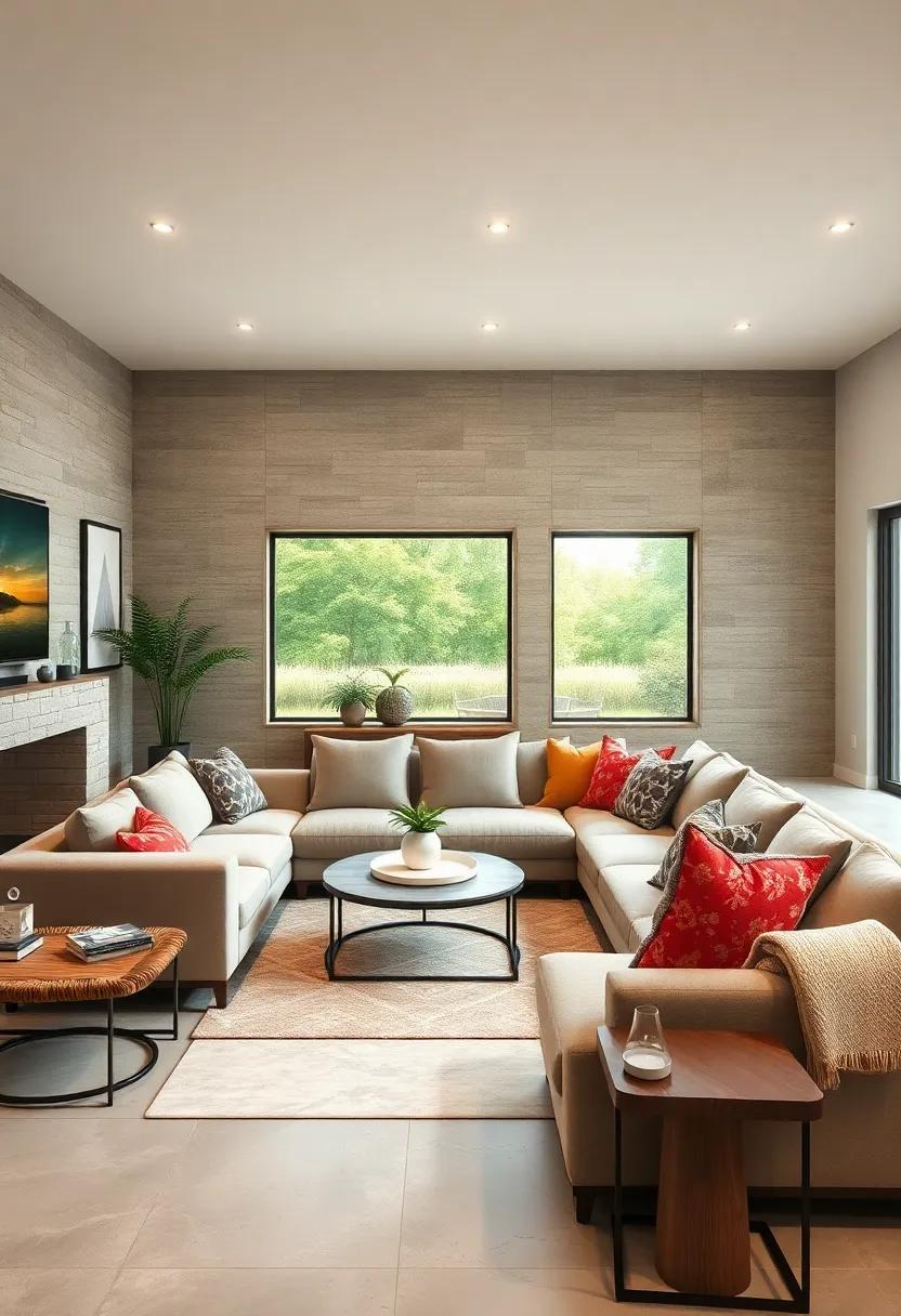 Cozy Meets Contemporary: Exploring Modern Farmhouse Living Rooms with Large Sectionals