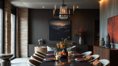 Embracing Shadows: Designing Dark and Moody Dining Rooms with Elegance