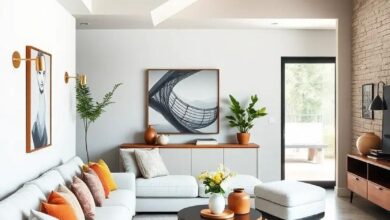 Chic and Cozy: Transforming Your Under-Stairs Space with Modern Living Room Decor