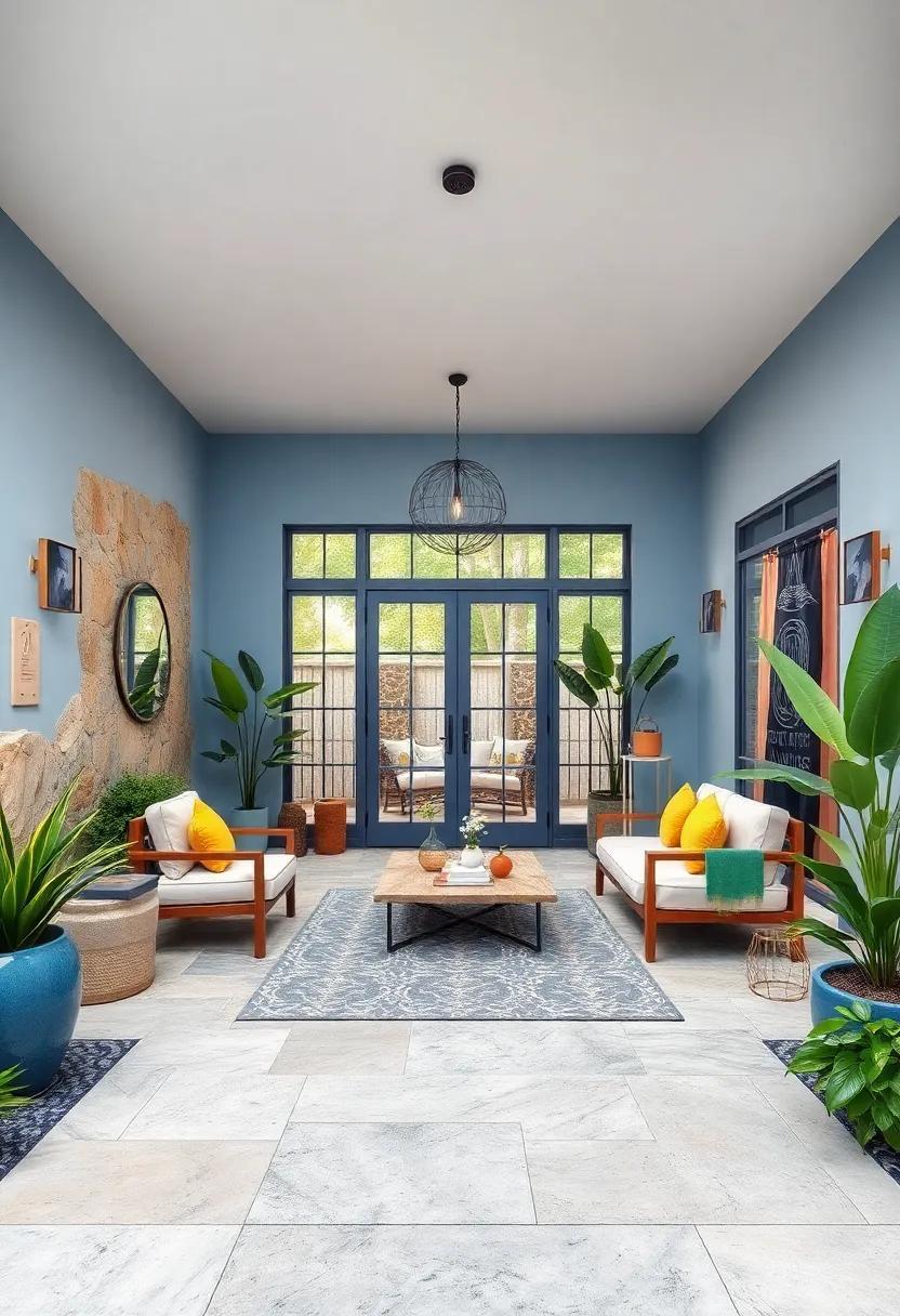 Serene Shades: Designing a Monochromatic Blue-Toned Front Yard Oasis