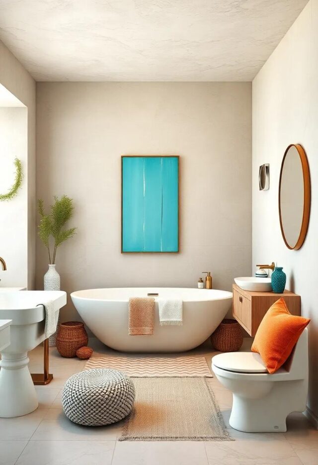 25 Coastal Bathroom Decor Ideas to Refresh Your Space with Serene Turquoise Hues