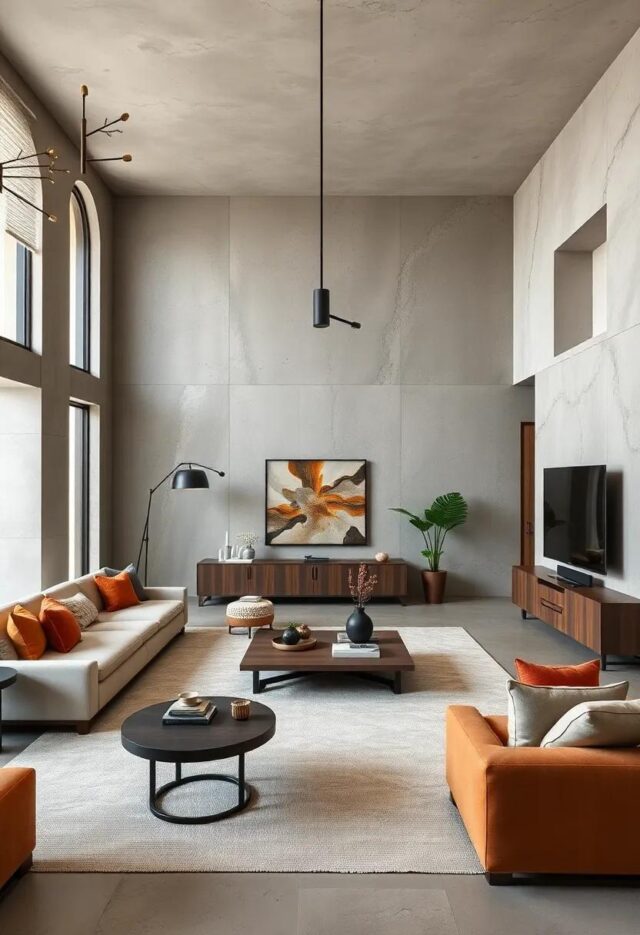 25 Thoughtful Elements for a Masculine Modern Living Room in a Neutral Palette