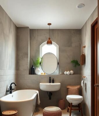 29 Ingenious Ways to Blend Vintage Charm with Modern Flair in a Small Bathroom 29 Ingenious Ways to Blend Vintage Charm with Modern Flair in a Small Bathroom