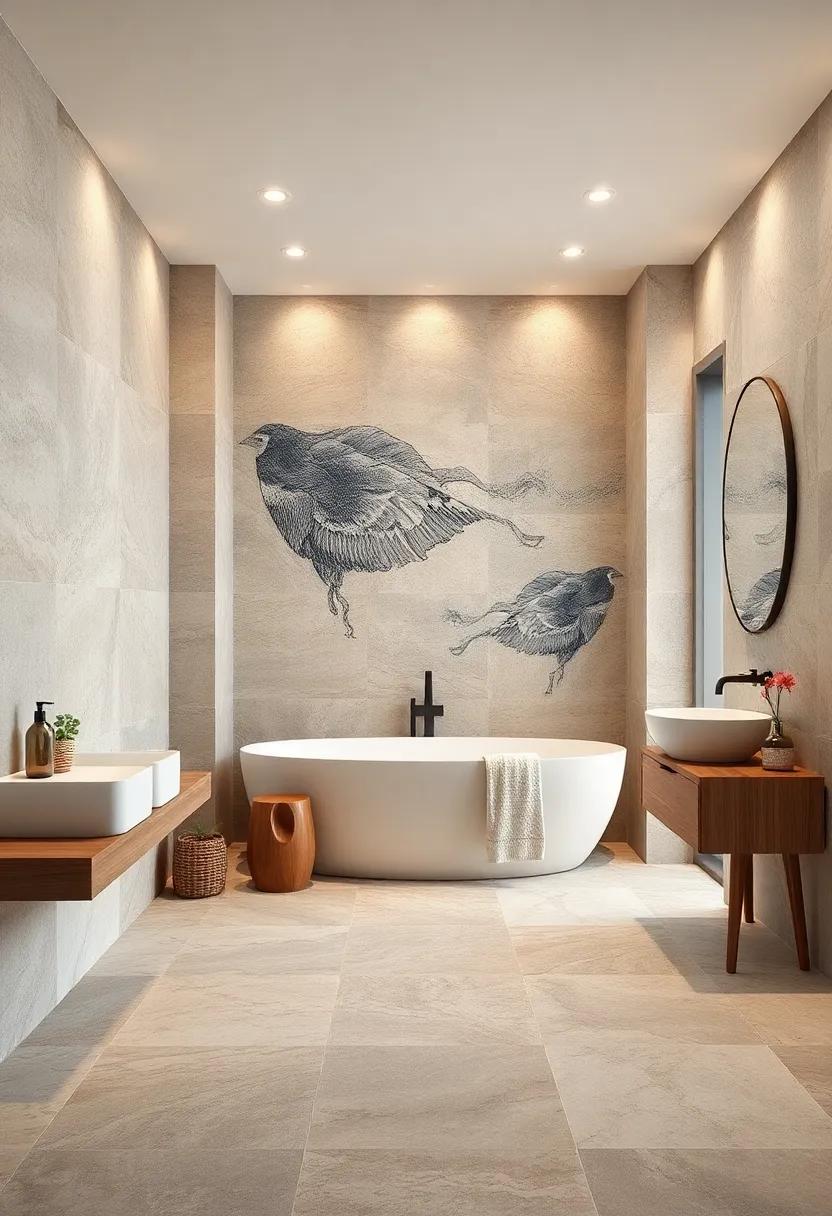 The Bold Impact of Relief Graphic Tiles Showcasing Artistic Textures and Statement Wall Art