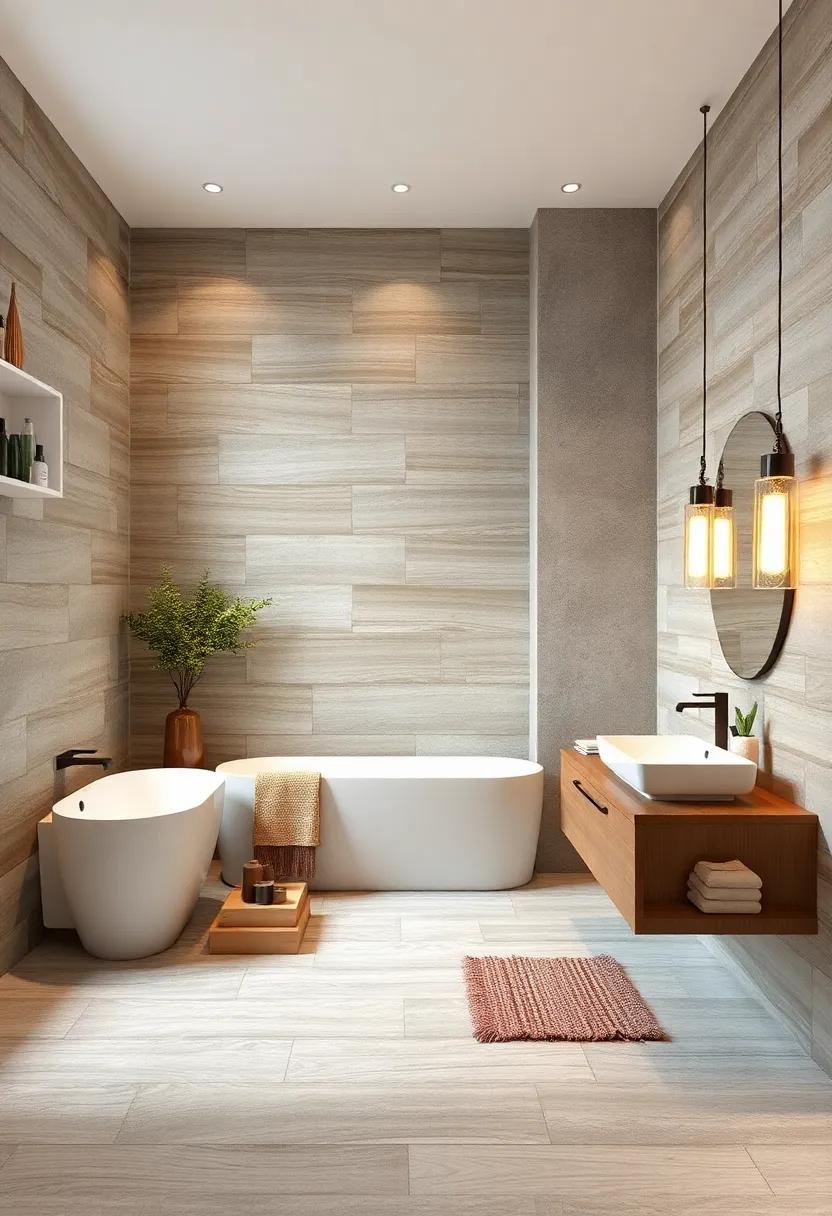 The Warmth of Wood-Look Tiles Transforming Bathroom Walls Into Cozy and Rustic Retreats