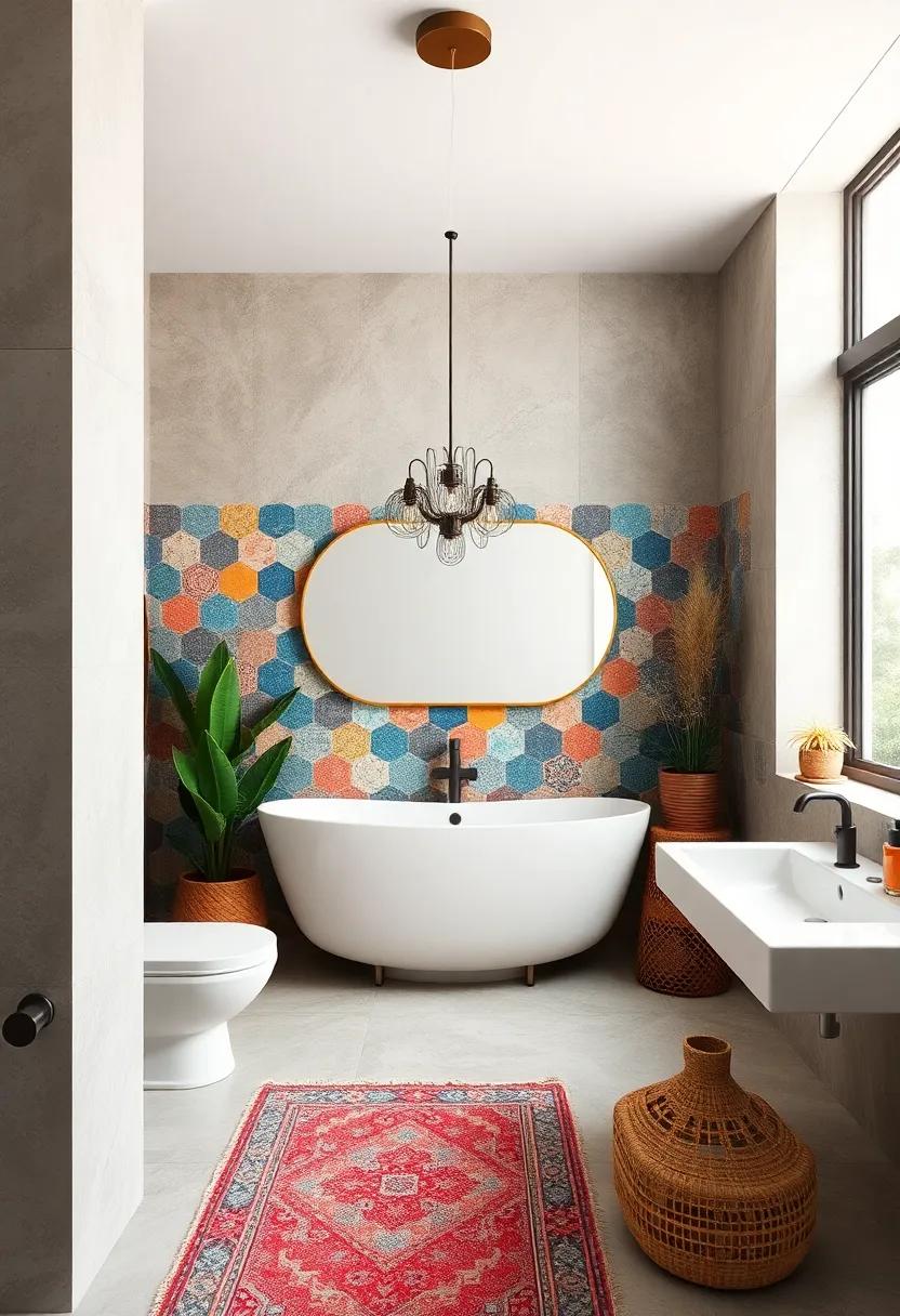 Colorful Tiles: Play with an array of​ colorful or ⁤patterned tiles for ⁤your backsplash‍ or shower area⁣ to ‌showcase your individual style