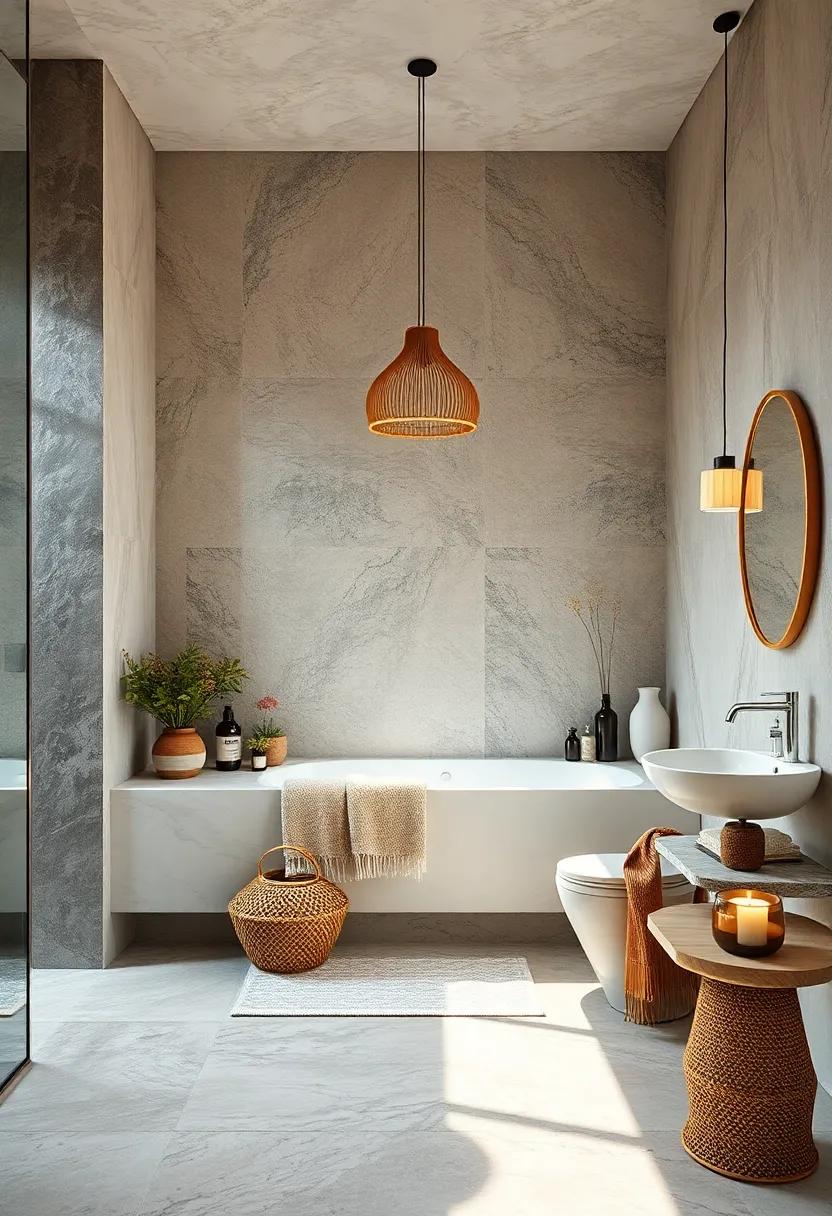 Soothing ⁤scents: use essential oil diffusers or scented candles made from natural ingredients to ​create‌ a relaxing atmosphere ​in your bathroom